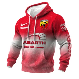 Abarth 3D Waffle Pullover Hoodie Customize Your Name