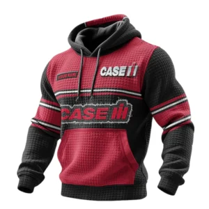 Case IH 3D Waffle Pullover Hoodie Custom Your Name