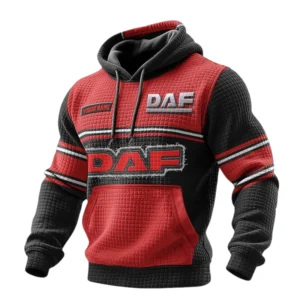 DAF 3D Waffle Pullover Hoodie Custom Your Name