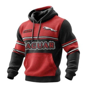 Jaguar 3D Waffle Pullover Hoodie Custom Your Name
