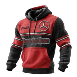 Mercedes-Benz 3D Waffle Pullover Hoodie Custom Your Name