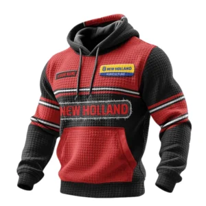 New Holland 3D Waffle Pullover Hoodie Custom Your Name