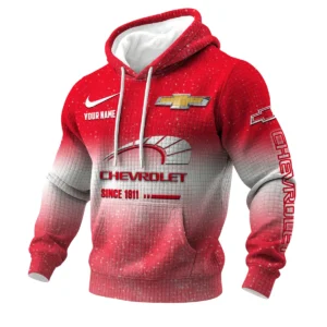 Chevrolet 3D Waffle Pullover Hoodie Customize Your Name