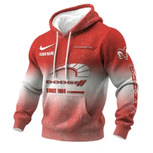 Dodge 3D Waffle Pullover Hoodie Customize Your Name