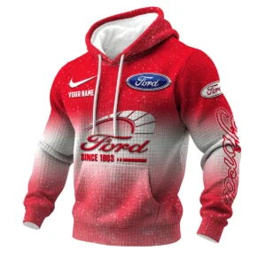 Ford 3D Waffle Pullover Hoodie Customize Your Name