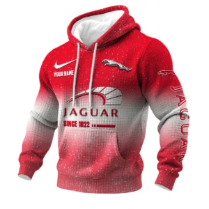Jaguar 3D Waffle Pullover Hoodie Customize Your Name