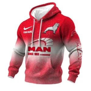 Man Truck 3D Waffle Pullover Hoodie Customize Your Name