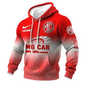 MG Cars 3D Waffle Pullover Hoodie Customize Your Name
