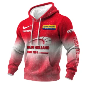 New Holland 3D Waffle Pullover Hoodie Customize Your Name