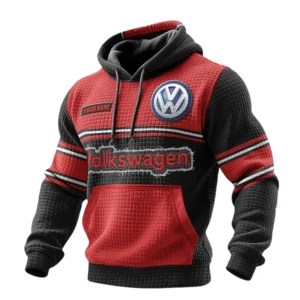Volkswagen 3D Waffle Pullover Hoodie Customize Your Name
