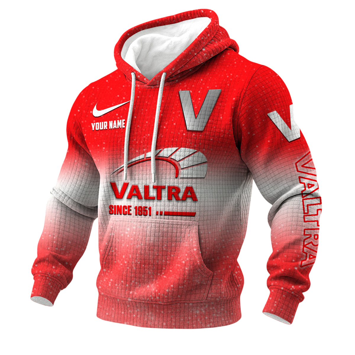 Valtra 3D Waffle Pullover Hoodie Customize Your Name Valtra 3D Waffle Pullover Hoodie Customize Your Name