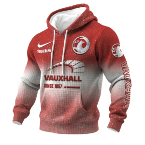 Vauxhall 3D Waffle Pullover Hoodie Customize Your Name