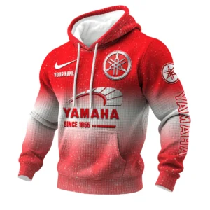 Yamaha Motor 3D Waffle Pullover Hoodie Customize Your Name