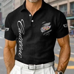 Cadillac Waffle Short Sleeve Polo Shirt 2026 Limited