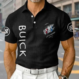 Buick Exclusive Logo Waffle Short Sleeve Polo Shirt 2026 Limited
