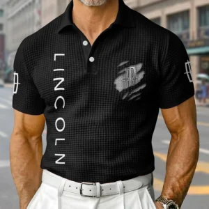Lincoln Lux Exclusive Logo Waffle Short Sleeve Polo Shirt 2026 Limited