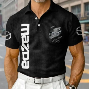 Mazda Exclusive Logo Waffle Short Sleeve Polo Shirt 2026 Limited