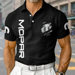 Mopar Exclusive Logo Waffle Short Sleeve Polo Shirt 2026 Limited