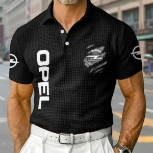 Opel Exclusive Logo Waffle Short Sleeve Polo Shirt 2026 Limited