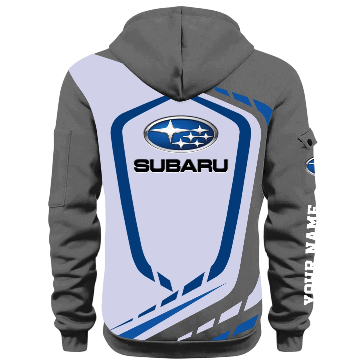 Adventurer Sport Car Half Zip Hoodie, Casual Hoodie Multi Pocket PTNY26QZ3H032 - Grey Adventurer Sport Car Half Zip Hoodie, Casual Hoodie Multi Pocket PTNY26QZ3H032 - Grey - Image 2