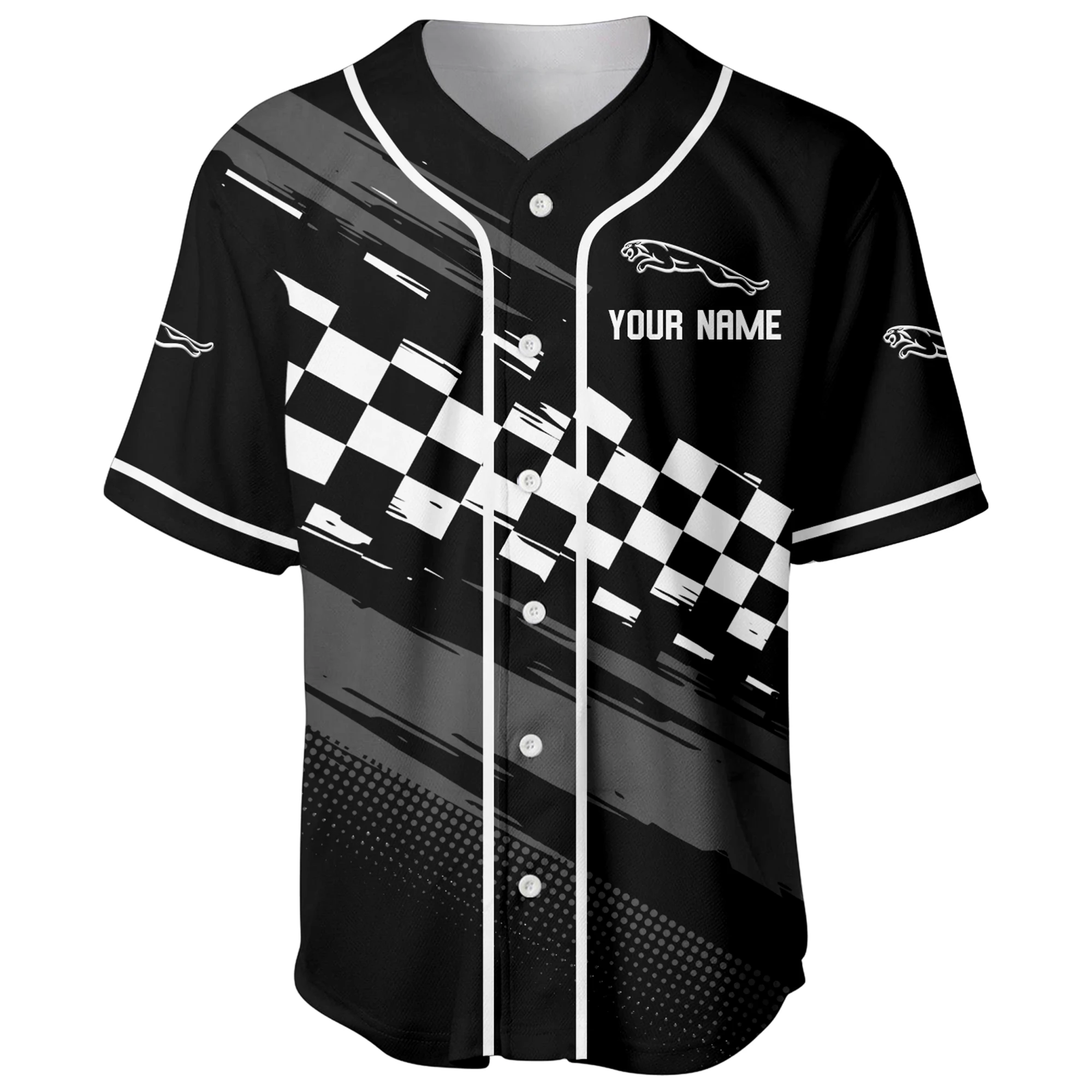 Performance SUV Baseball Jersey, Lightweight Comfort Button Up PTNY63BJ3D0012 - Black