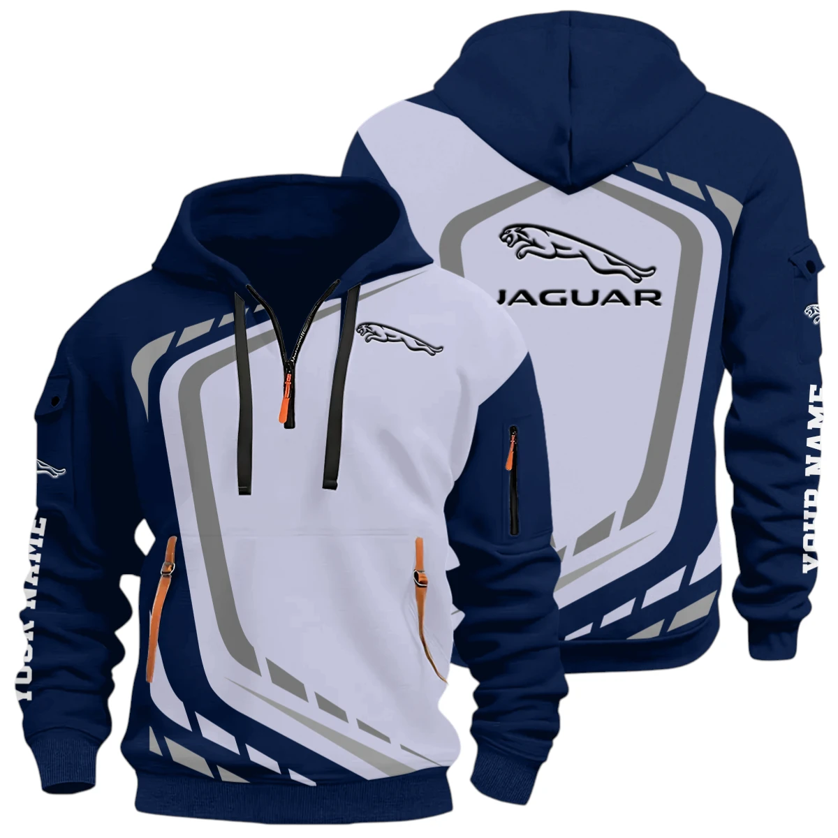 Performance SUV Half Zip Hoodie, Casual Hoodie Multi Pocket PTNY26QZ3H027 - Navy Performance SUV Half Zip Hoodie, Casual Hoodie Multi Pocket PTNY26QZ3H027 - Navy - Image 3