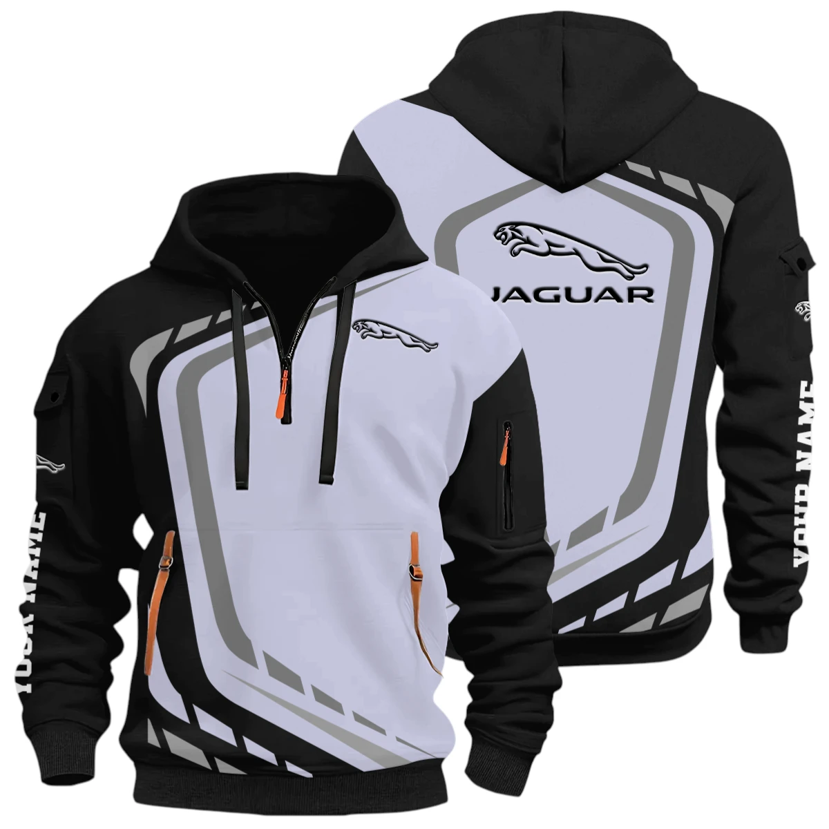 Performance SUV Half Zip Hoodie, Casual Hoodie Multi Pocket PTNY26QZ3H171 - Black Performance SUV Half Zip Hoodie, Casual Hoodie Multi Pocket PTNY26QZ3H171 - Black - Image 3