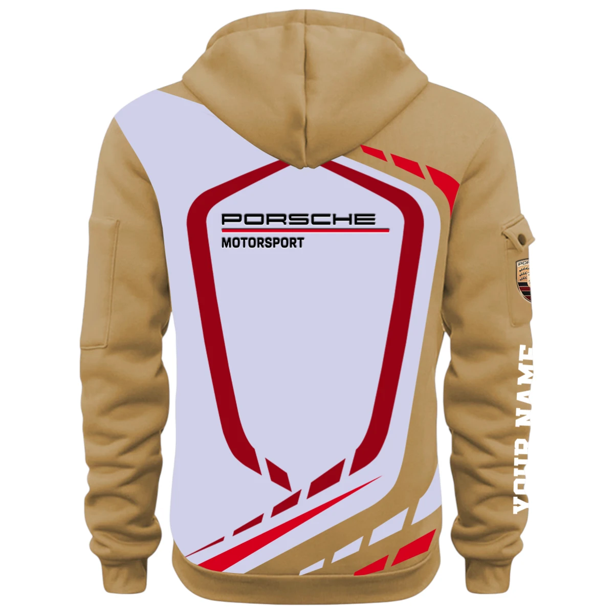 Performance Vehicle Half Zip Hoodie, Casual Hoodie Multi Pocket PTNY26QZ3H092 - Khaki Performance Vehicle Half Zip Hoodie, Casual Hoodie Multi Pocket PTNY26QZ3H092 - Khaki - Image 2