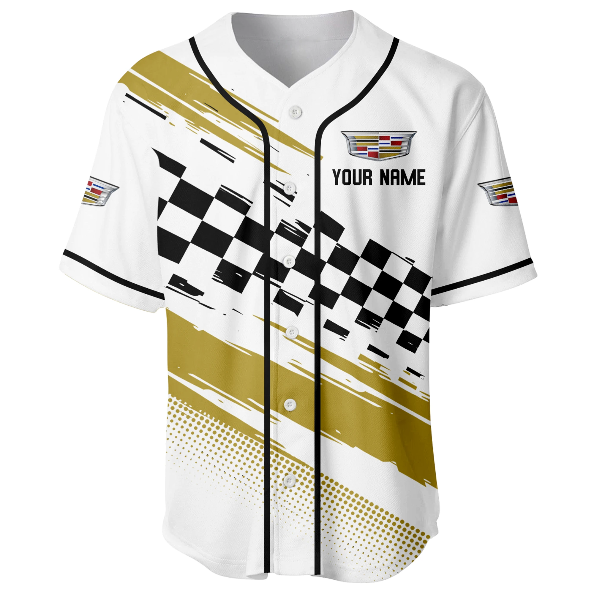 Sport SUV Baseball Jersey, Lightweight Comfort Button Up PTNY63BJ3D009 - White