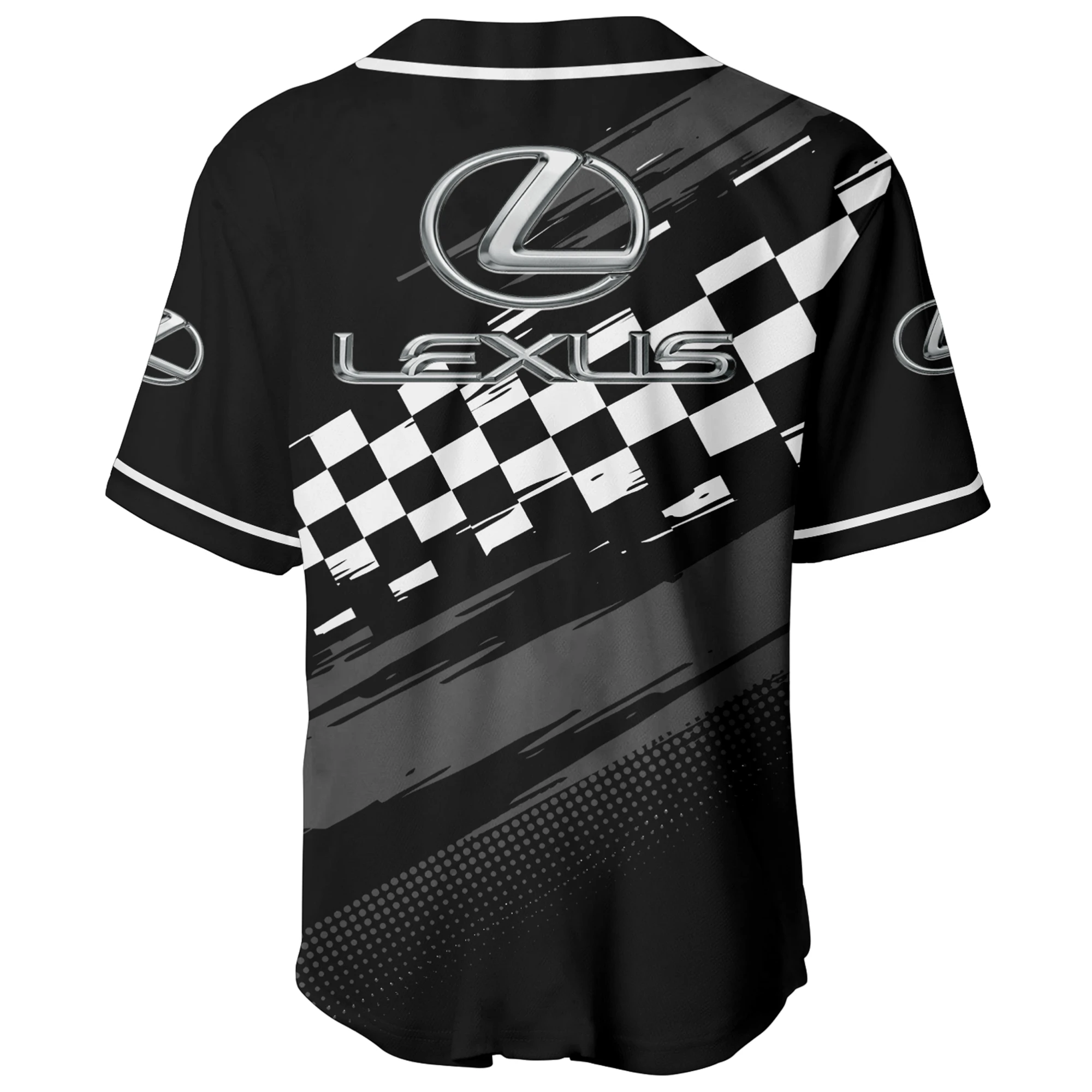 Sports Sedan Baseball Jersey, Lightweight Comfort Button Up PTNY63BJ3D0014 - Black Sports Sedan Baseball Jersey, Lightweight Comfort Button Up PTNY63BJ3D0014 - Black - Image 2