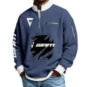 GIANT Waffle Sweatshirt Quarter Zip Stand Collar 2026 Limited