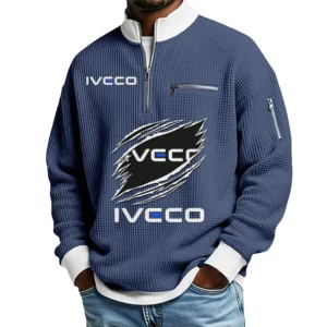IVECO Waffle Sweatshirt Quarter Zip Stand Collar 2026 Limited