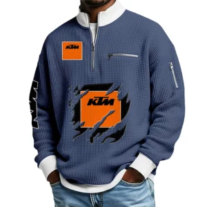 KTM Waffle Sweatshirt Quarter Zip Stand Collar 2026 Limited