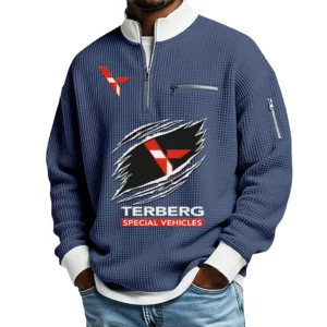 Terberg Waffle Sweatshirt Quarter Zip Stand Collar 2026 Limited