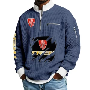 TREK Waffle Sweatshirt Quarter Zip Stand Collar 2026 Limited