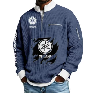 Yamaha Wolverine Waffle Sweatshirt Quarter Zip Stand Collar 2026 Limited