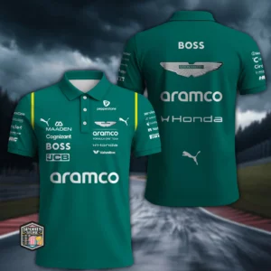 Aston Martin Racing Exclusive Logo Polo Shirt New 2026 Limited