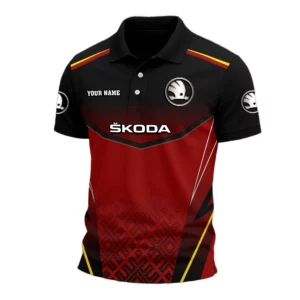 Skoda Polo Shirt Customize Name
