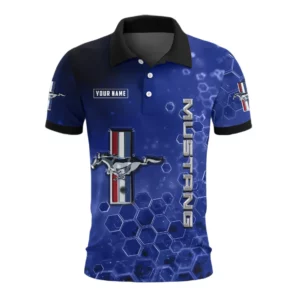Ford Mustang Polo Shirt Personalize Name