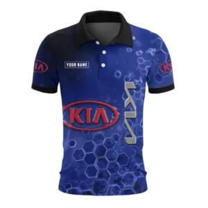 KIA Car Polo Shirt Personalize Name
