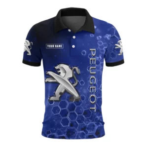 Peugeot Polo Shirt Personalize Name