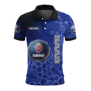 Saab Polo Shirt Personalize Name