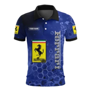 Ferrari Polo Shirt Personalize Name