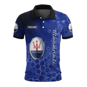Maserati Polo Shirt Personalize Text