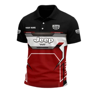Jeep Exclusive Logo Polo Shirt Customize Name