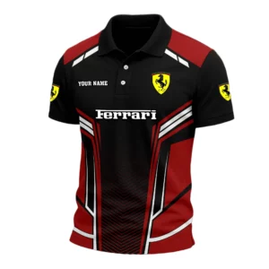 Ferrari Exclusive Logo Polo Shirt Personalize Name