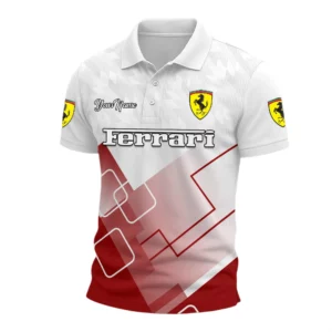 Ferrari Exclusive Logo Polo Shirt 2026 Limited Customize Name