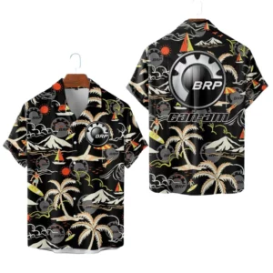 Can Am BRP Hawaiian Shirt 2026 Limited Premium Crinkle Textured