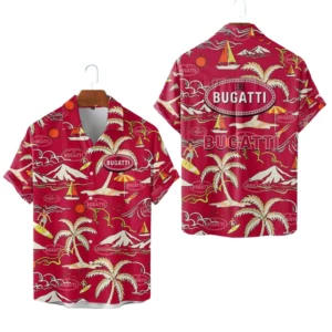 Bugatti Hawaiian Shirt 2026 Limited Premium Crinkle Textured