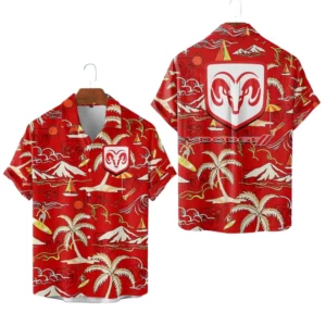 Dodge Hawaiian Shirt 2026 Limited Premium Crinkle Textured